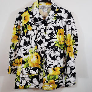 Christopher & Banks floral jacket size large